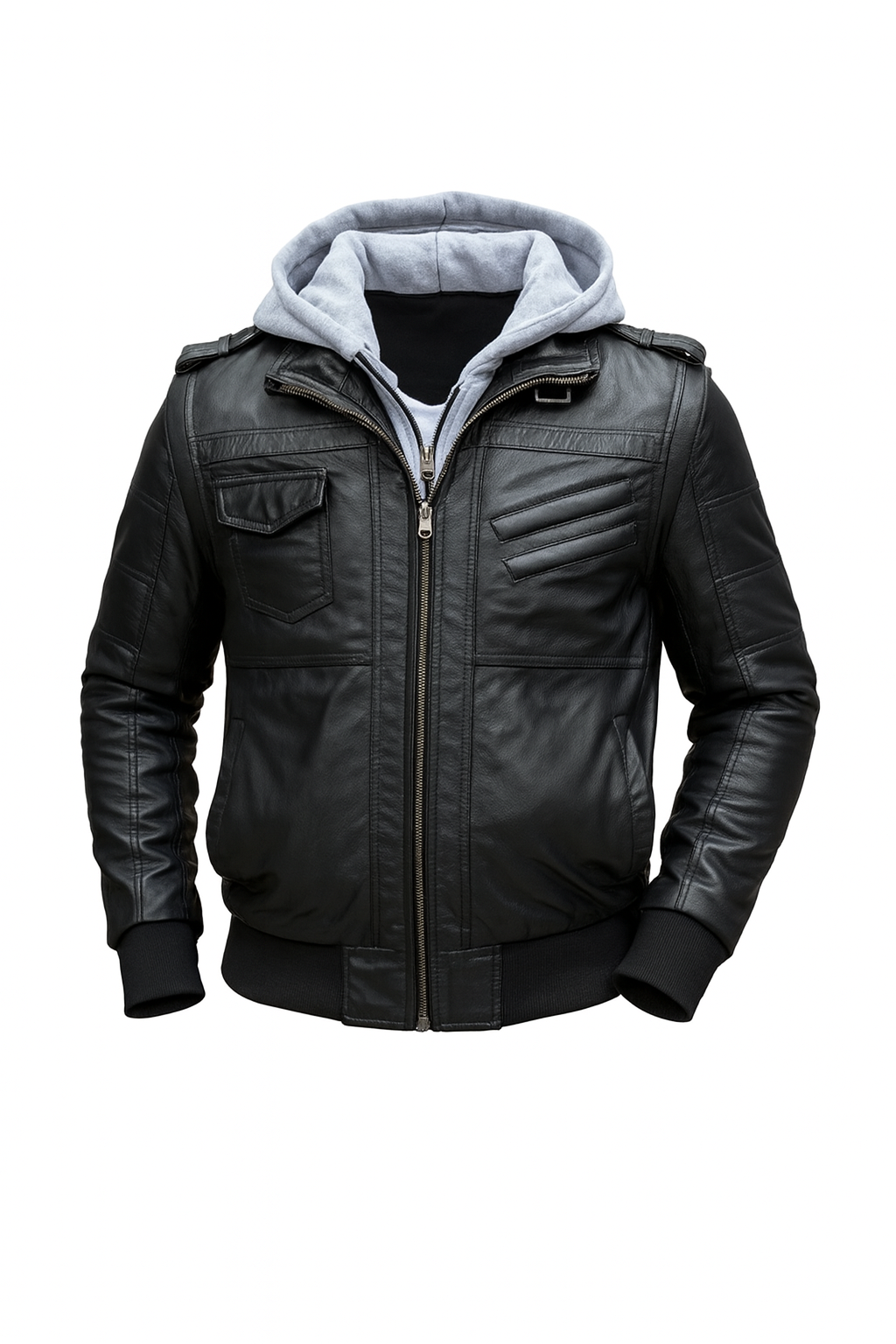 The Hybrid Edge Leather Jacket